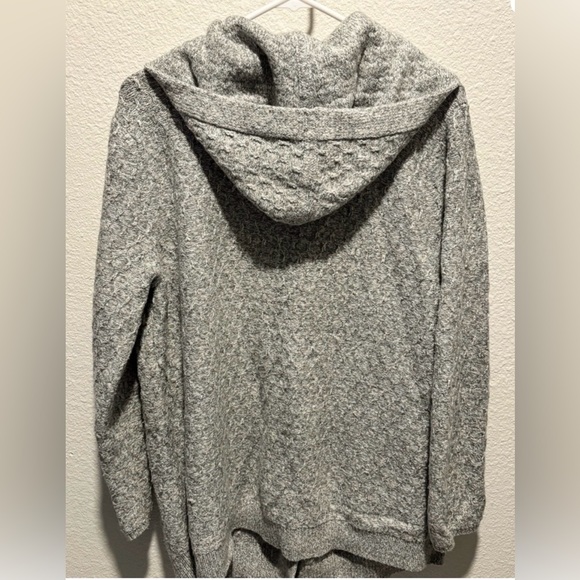 J. Jill Sweaters - J.JILL Hooded Heather Gray Women's Sweater